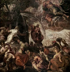 Moses Striking Water from the Rock
